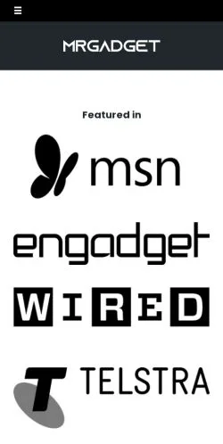 Anteprima del sito Mr Gadget, media di Australia per articoli sponsorizzati