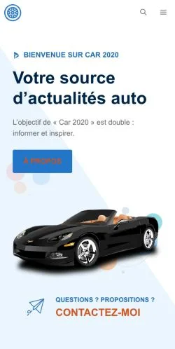 スポンサード記事向けのフランスメディア、Car2020のサイトプレビュー