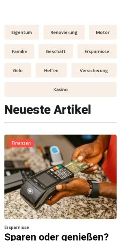 Anteprima del sito fairesgeld.de, media di Germania per articoli sponsorizzati