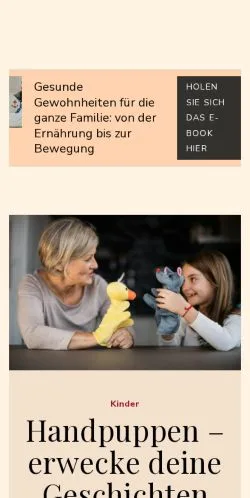 Podgląd witryny familieundleben.de, medium z kraju Niemcy do artykułów sponsorowanych