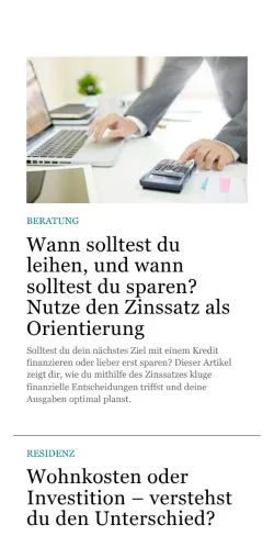 Anteprima del sito kreditneu.de, media di Germania per articoli sponsorizzati
