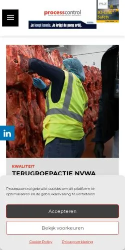 Forhåndsvisning av nettstedet ProcessControl, medium fra Nederland for sponsede artikler