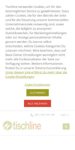 スポンサード記事向けのドイツメディア、Tischlineのサイトプレビュー