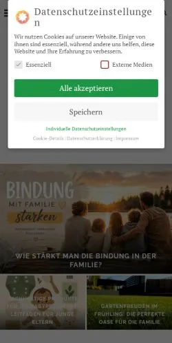 Anteprima del sito Liebefamilie, media di Austria per articoli sponsorizzati