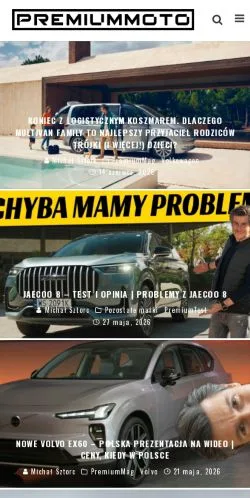 Podgląd witryny PremiumMoto, medium z kraju Polska do artykułów sponsorowanych