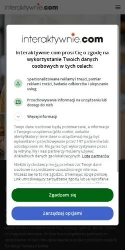 Anteprima del sito Interaktywnie, media di Polonia per articoli sponsorizzati