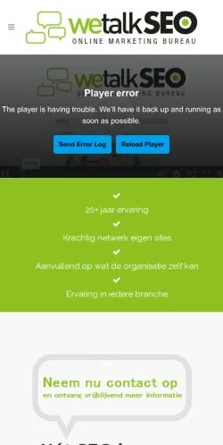 Anteprima del sito We Talk SEO, media di Paesi Bassi per articoli sponsorizzati