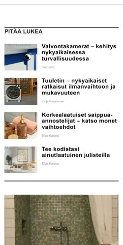 Anteprima del sito asuinhuone.fi, media di Finlandia per articoli sponsorizzati