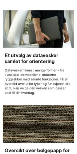 Voorbeeld van de site bedriftsguide.com, medium uit Noorwegen voor gesponsorde artikelen