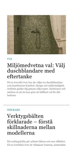 Förhandsvisning av webbplatsen botid.se, medium i Sverige för sponsrade artiklar