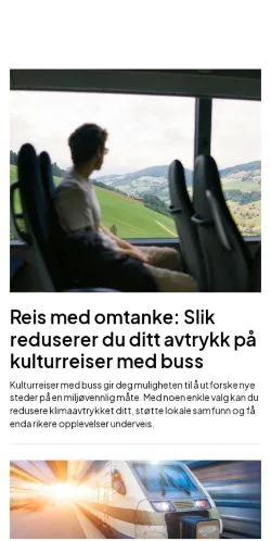 Anteprima del sito enkelreise.com, media di Norvegia per articoli sponsorizzati