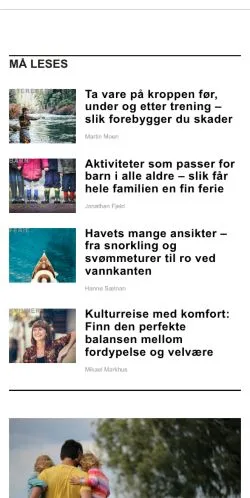 Anteprima del sito feriekort.com, media di Norvegia per articoli sponsorizzati