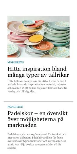 Anteprima del sito kvinnligroll.se, media di Svezia per articoli sponsorizzati