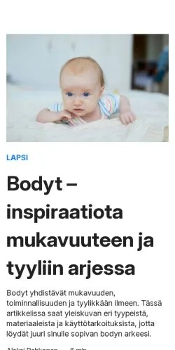 Anteprima del sito lastenlehti.fi, media di Finlandia per articoli sponsorizzati