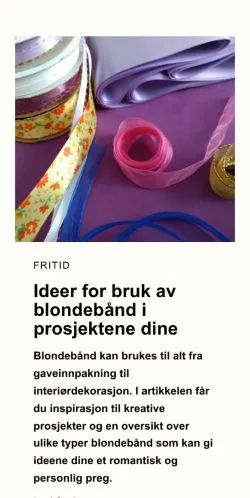 Sponsorlu makaleler için Norveç medyası livstips.com sitesinin önizlemesi