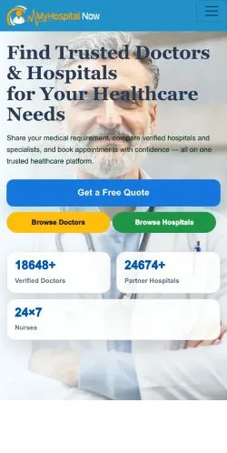 Anteprima del sito MyHospitalNow, media di Stati Uniti per articoli sponsorizzati