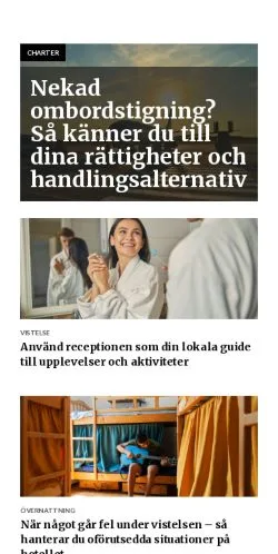 Anteprima del sito resaportalen.se, media di Svezia per articoli sponsorizzati