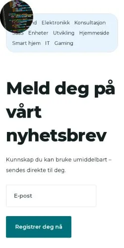 Sponsorlu makaleler için Norveç medyası teknisktopp.com sitesinin önizlemesi