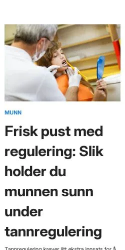 Förhandsvisning av webbplatsen topphelse.com, medium i Norge för sponsrade artiklar
