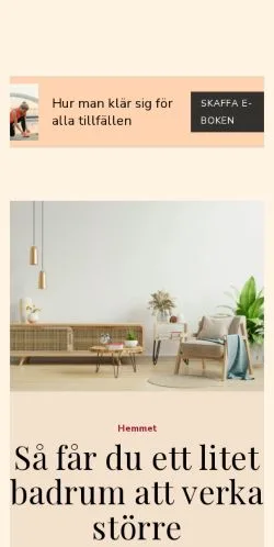 Anteprima del sito trendtrick.se, media di Svezia per articoli sponsorizzati