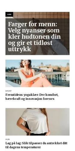 Preview of the trendtriks.com website, a media outlet in Norway for sponsored articles