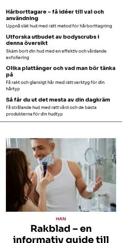 Anteprima del sito vackrestilen.se, media di Svezia per articoli sponsorizzati