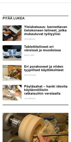 Anteprima del sito yrityksensivut.fi, media di Finlandia per articoli sponsorizzati