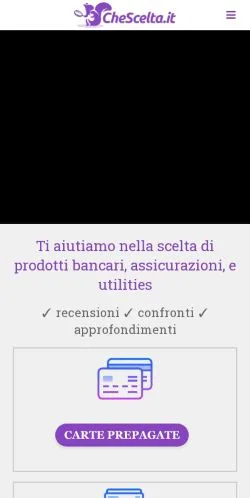 スポンサード記事向けのイタリアメディア、CheSceltaのサイトプレビュー