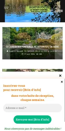 Anteprima del sito Hortus Focus, media di Francia per articoli sponsorizzati