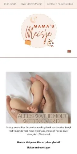 Anteprima del sito Mama's Meisje, media di Paesi Bassi per articoli sponsorizzati