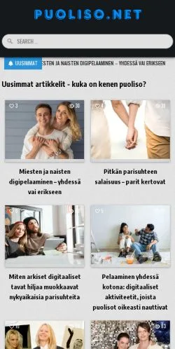 Forhåndsvisning af Puoliso, medie fra Finland til sponsorerede artikler