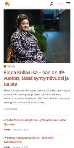 Anteprima del sito Seitsemänuutiset, media di Finlandia per articoli sponsorizzati