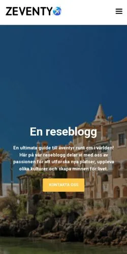 Podgląd witryny Zeventy, medium z kraju Szwecja do artykułów sponsorowanych