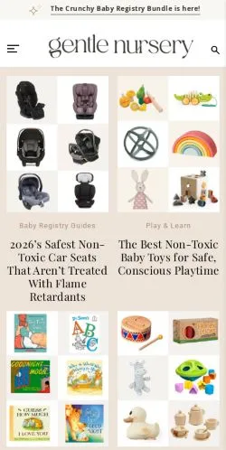 Anteprima del sito Gentle Nursery, media di Stati Uniti per articoli sponsorizzati