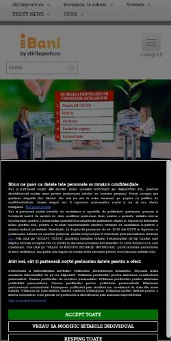 Anteprima del sito iBani, media di Romania per articoli sponsorizzati