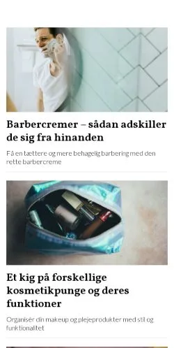 Anteprima del sito beautydream.dk, media di Danimarca per articoli sponsorizzati
