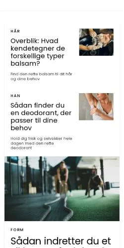 Anteprima del sito beautylook.dk, media di Danimarca per articoli sponsorizzati