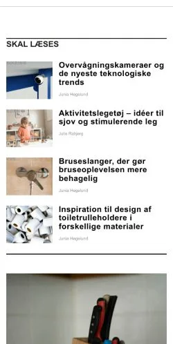 Förhandsvisning av webbplatsen byhus.dk, medium i Danmark för sponsrade artiklar