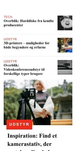 Forhåndsvisning av nettstedet datarig.dk, medium fra Danmark for sponsede artikler