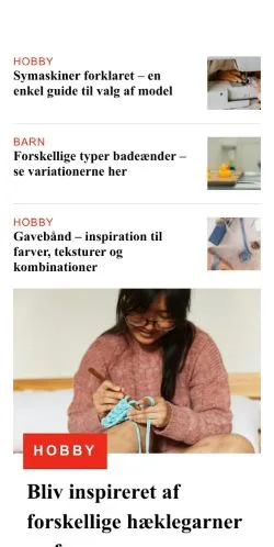 Podgląd witryny detgodefamilieliv.dk, medium z kraju Dania do artykułów sponsorowanych