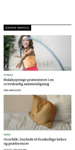 Forhåndsvisning af friform.dk, medie fra Danmark til sponsorerede artikler