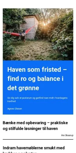 Anteprima del sito havestart.dk, media di Danimarca per articoli sponsorizzati