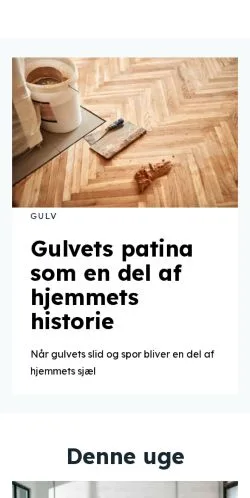 Forhåndsvisning af huslig.dk, medie fra Danmark til sponsorerede artikler