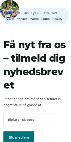 Anteprima del sito kropsundhed.dk, media di Danimarca per articoli sponsorizzati