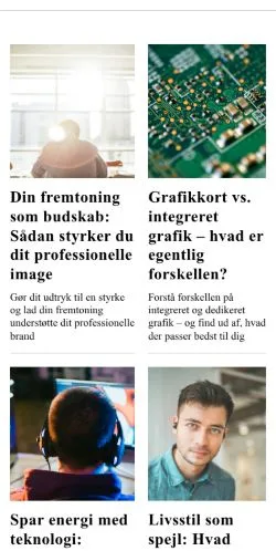 Anteprima del sito mandecenteret.dk, media di Danimarca per articoli sponsorizzati