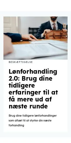 Anteprima del sito morebusiness.dk, media di Danimarca per articoli sponsorizzati