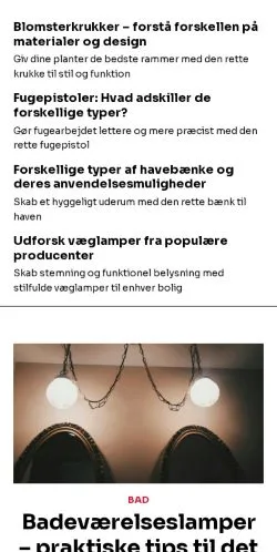 Anteprima del sito nordiskhjem.dk, media di Danimarca per articoli sponsorizzati