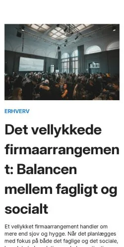 Anteprima del sito oplevelserne.dk, media di Danimarca per articoli sponsorizzati