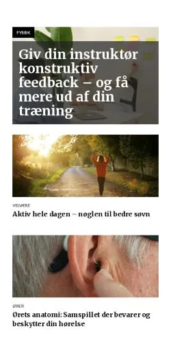Anteprima del sito sundhedscenter.dk, media di Danimarca per articoli sponsorizzati