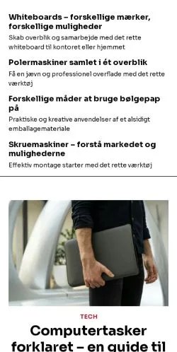 Anteprima del sito tjekfirma.dk, media di Danimarca per articoli sponsorizzati